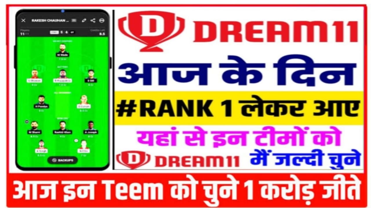 Dream11 में 1ST Rank कैसे प्राप्त करें, Dream11 में टीम कैसे चुनें, Dream11 में 1ST रैंक लाने का ट्रिक, Dream11 Me Team का चुनाव करने का Trick, Caption और Voice Caption का चुनाव करें, सभी Player के परफॉर्मेंस को जाने, Pitch का Report जरूर चेक करें, Dream 11 Me First Rank Kaise Laye In Hindi